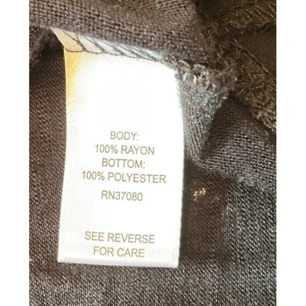 CATO Stretch Top shirt Tee Blouse Size S black white Teal Short Sleeve - Picture 6 of 7